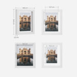 Fotoraam 24.5×19.5×2.2cm valge Pildiraamid