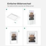 Fotoraam 24.5×19.5×2.2cm valge Pildiraamid