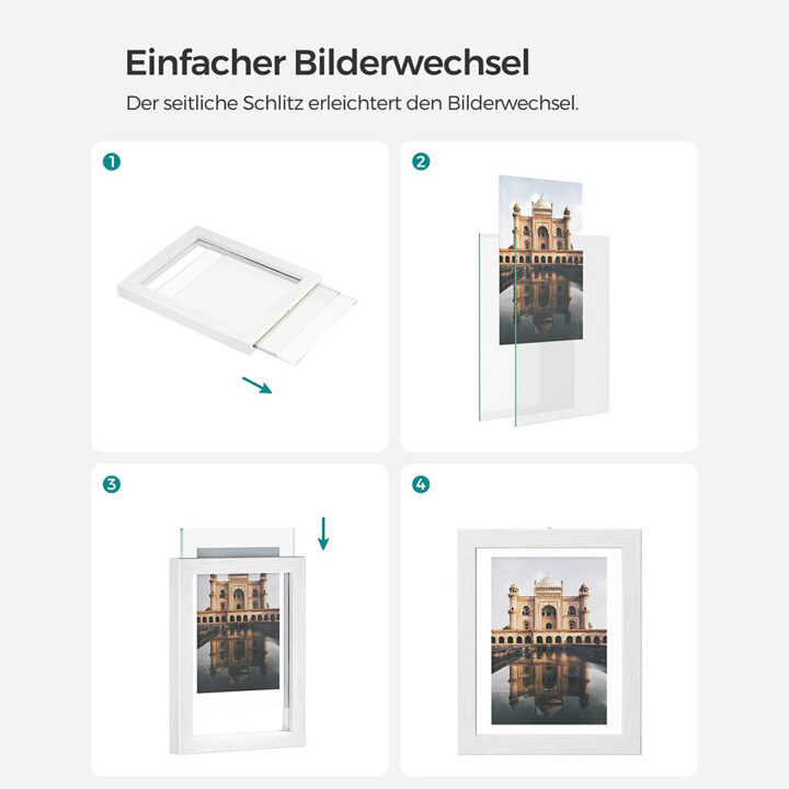 Fotoraam 24.5×19.5×2.2cm valge Pildiraamid