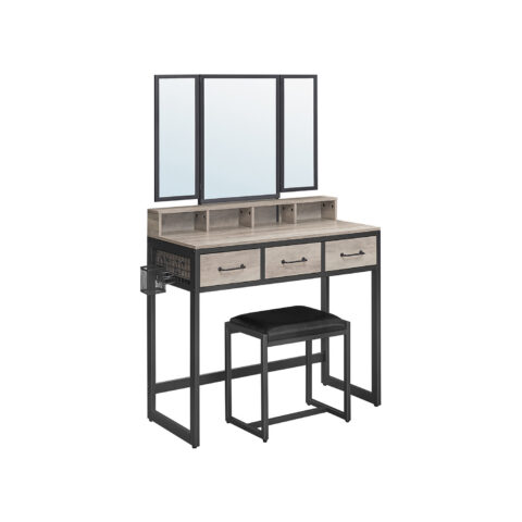 Meigilaud 90x40x140.8cm must, hele elevandiluu Meigilauad
