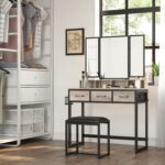 Meigilaud 90x40x140.8cm must, hele elevandiluu Meigilauad