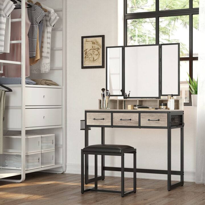 Meigilaud 90x40x140.8cm must, hele elevandiluu Meigilauad