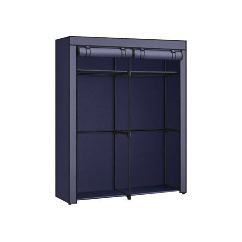 Riidekapp 140x43x174cm tumedsinine Metallist riidepuud