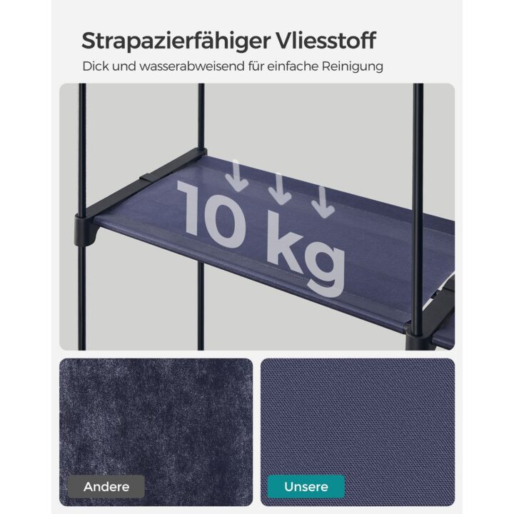 Riidekapp 140x43x174cm tumedsinine Metallist riidepuud