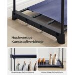 Riidekapp 140x43x174cm tumedsinine Metallist riidepuud