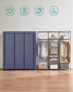 Riidekapp 150x45x175cm pruun Puidust riidepuud