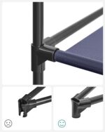 Riidekapp 150x45x175cm pruun Puidust riidepuud