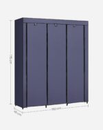 Riidekapp 150x45x175cm pruun Puidust riidepuud