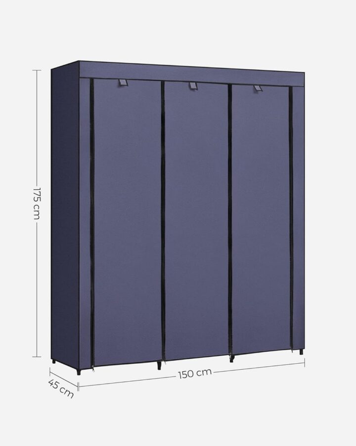Riidekapp 150x45x175cm pruun Puidust riidepuud