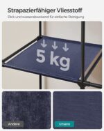 Riidekapp 88x45x168cm tume sinine Riiulid