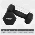 Hantlid 2x4kg 20.5×9.5x9cm musta Hantlid ja jõupingid