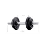 Hantlid 2x10kg 35x16x16cm must, must Hantlid ja jõupingid