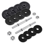 Hantlid 2x20kg 35×21.3×21.3 must, must Hantlid ja jõupingid