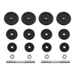 Hantlid 2x20kg 35×21.3×21.3 must, must Hantlid ja jõupingid