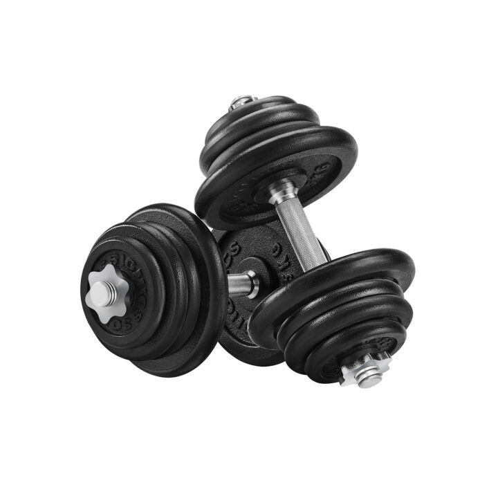 Hantlid 2x25kg 40×21.3×21.3 must, must Hantlid ja jõupingid