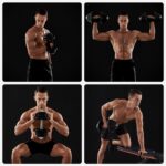 Hantlid 2x25kg 40×21.3×21.3 must, must Hantlid ja jõupingid