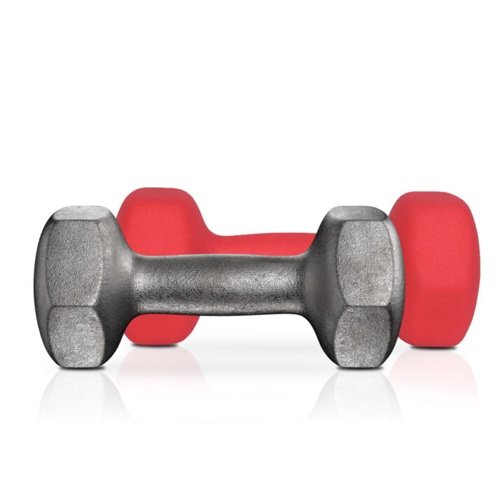 Hantlid 2x3kg 20x9x8.5cm punane, punane Hantlid ja jõupingid