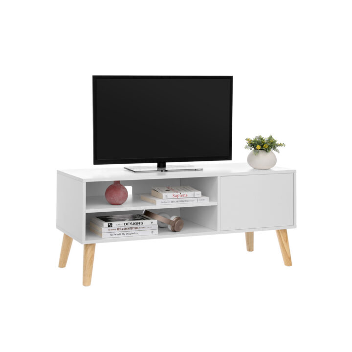 TV-kapp 110x40x49.5cm valge TV-alused