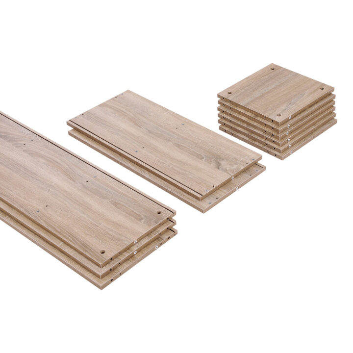 Raamatukapp 129.5×65.5x30cm, looduslik Raamaturiiulid