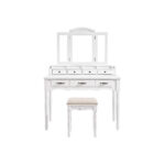 Kosmeetikalaud 90x40x148cm must Meigilauad