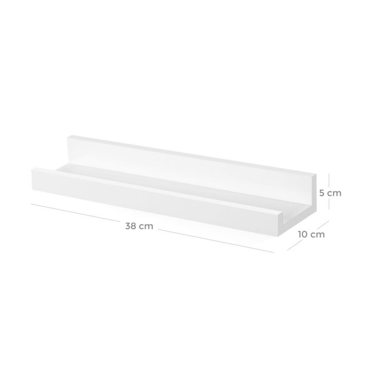 Seinariiul 38x10x5cm valge Seinariiulid