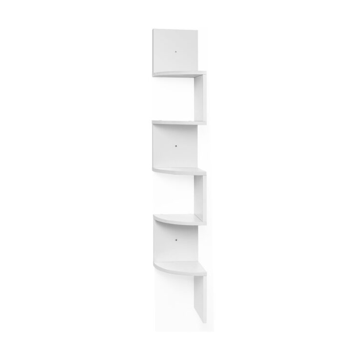 Raamatukapp 20x20x126cm, valge Raamaturiiulid