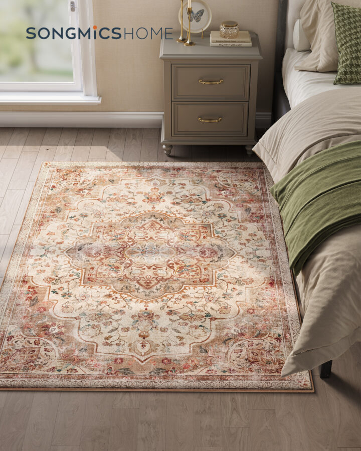 Vintage stiilis vaip 120×170cm Cappuccino beež 170x120x0.1cm Vaibad