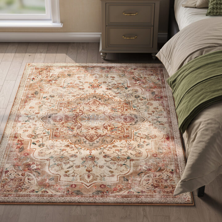 Vintage stiilis vaip 120×170cm Cappuccino beež 170x120x0.1cm Vaibad