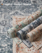 Vintage stiilis vaip 120×170cm Rohekas sinine 170x120x0.1cm Vaibad