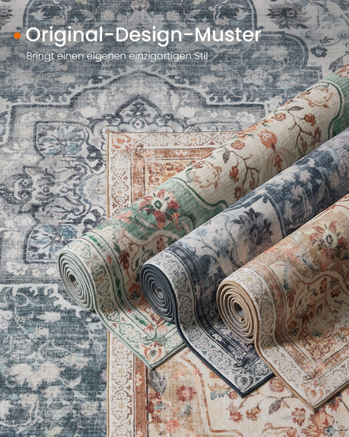 Vintage stiilis vaip 120×170cm Rohekas sinine 170x120x0.1cm Vaibad