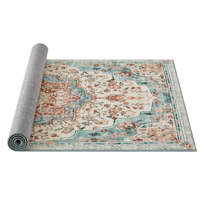 Vintage stiilis vaip 120×170cm Rohekas sinine 170x120x0.1cm Vaibad