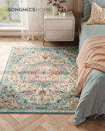 Vintage stiilis vaip 120×170cm Rohekas sinine 170x120x0.1cm Vaibad
