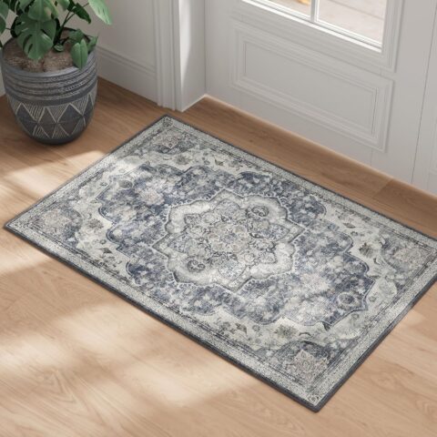 Vintage stiilis vaip 2×3 Hall-tuvi 92x61x0.1cm Vaibad