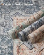 Vintage stiilis vaip 5×7 Sinakasroheline 213x152x0.1cm Vaibad