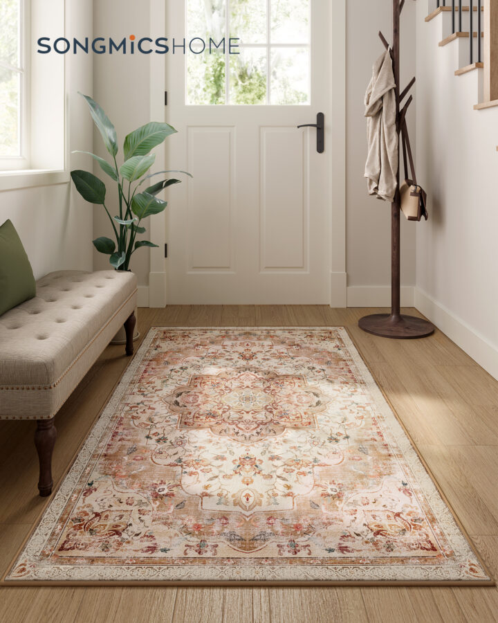 Vintage stiilis vaip 80×150 cm Cappuccino beež 150x80x0.1cm Vaibad