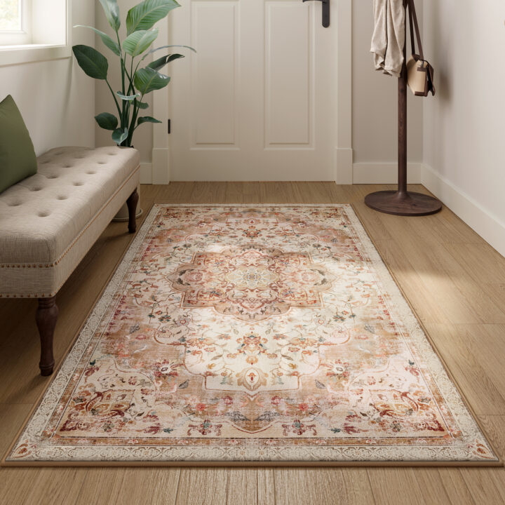 Vintage stiilis vaip 80×150 cm Cappuccino beež 150x80x0.1cm Vaibad