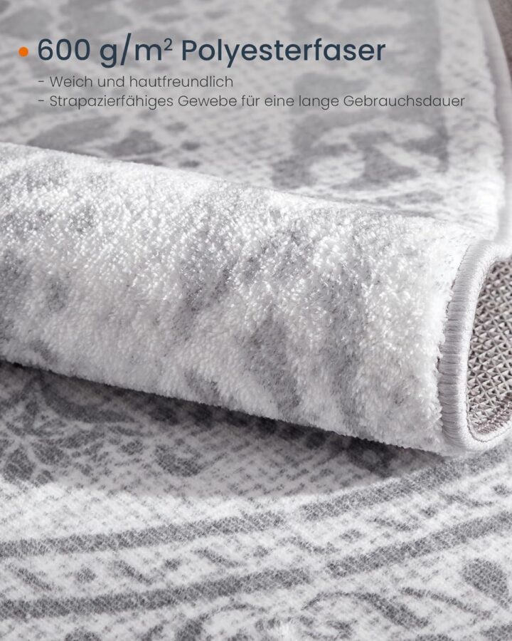 Ümmargune BOHO vaip 120cm Tuvihall 120x120x1cm Vaibad