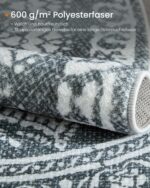 Ümmargune BOHO vaip, diameeter 120 cm, süsinikhall 120x120x1cm Vaibad Ümmargune BOHO vaip, diameeter 120 cm, süsinikhall 120x120x1cm Vaibad