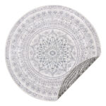 Ümmargune BOHO vaip 160 cm Tuvihall 160x160x1cm Vaibad Ümmargune BOHO vaip 160 cm Tuvihall 160x160x1cm Vaibad