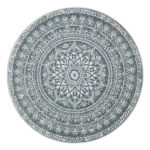 Ümmargune BOHO vaip 160 cm Söehall 160x160x1cm Vaibad Ümmargune BOHO vaip 160 cm Söehall 160x160x1cm Vaibad