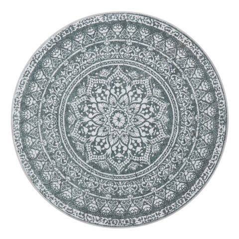 Ümmargune BOHO vaip 160 cm Söehall 160x160x1cm Vaibad