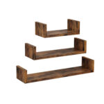 Seinariiulite komplekt 30x15x10cm/ 45x15x10cm/ 60x15x10cm antiikne Kandikud