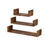 Seinariiulite komplekt 30x15x10cm/ 45x15x10cm/ 60x15x10cm antiikne Kandikud