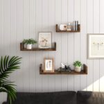 Seinariiulite komplekt 30x15x10cm/ 45x15x10cm/ 60x15x10cm antiikne Kandikud