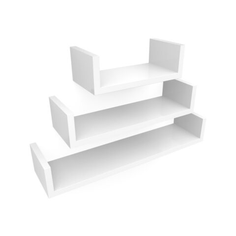 Seinariiul 30x15x10cm/ 45x15x10cm/ 60x15x10cm valge Seinariiulid