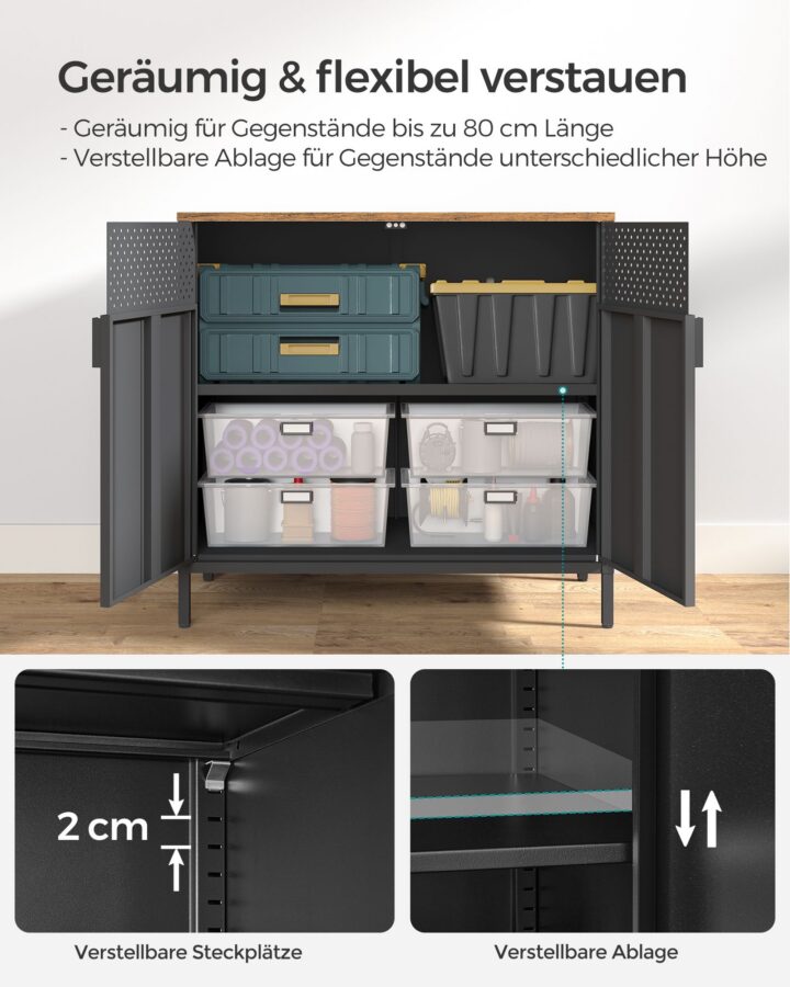 Hoiukapp 80x40x76cm must, retro värv Köögikapid