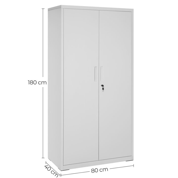 Metallist hoiukapp 80x40x180cm hall Tööriistariiulid