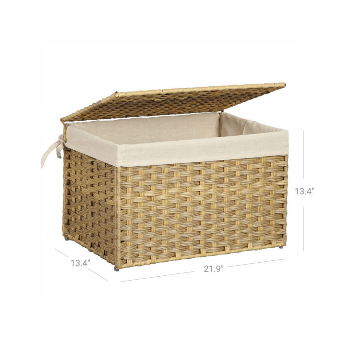 Hoiukirst 55.5×34.0x34.0cm kollane Pesukorvid