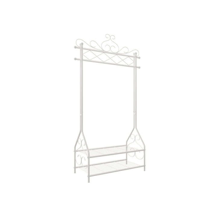 Riidestange 174.3x93x40.6cm valge Riidestanged
