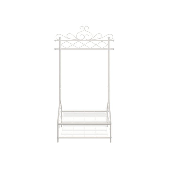 Riidestange 174.3x93x40.6cm valge Riidestanged